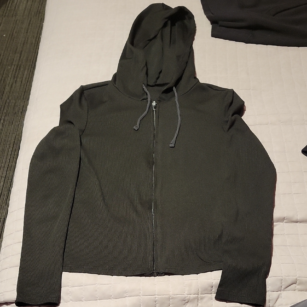 Black Zip-Up Sweater